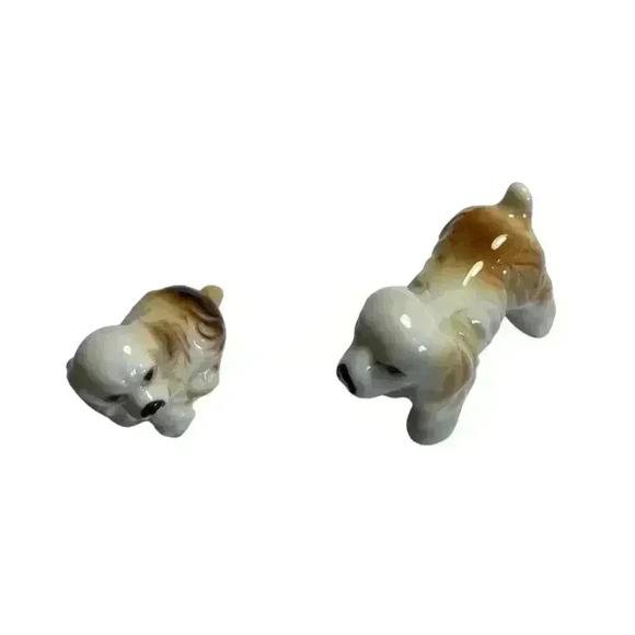 Vintage Miniature Cocker Spaniel Porcelain Figurines - Picture 10 of 10